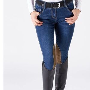 Goode Rider Knee Patch Riding Jeans Blue, size 26